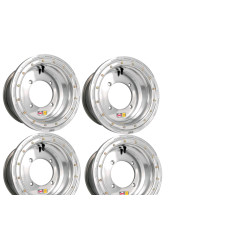 Lot de 4 Jantes Ultimate Beadlock Argent Douglas 14x7 4x156 5+2 SSV Quad