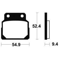 Plaquettes De Frein Ma98 Organique