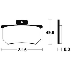 Plaquettes De Frein Ma99 Organique