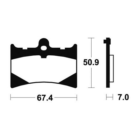 Plaquettes De Frein Ma101 Organique