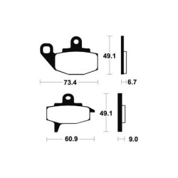 Plaquettes De Frein Ma102 Organique