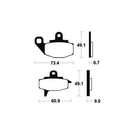 Plaquettes De Frein Ma102 Organique