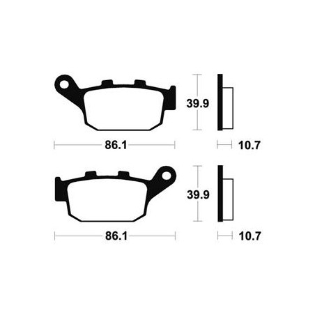 Plaquettes De Frein Mr114 Métal Fritté