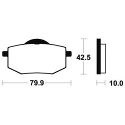 Plaquettes De Frein Ma116 Organique