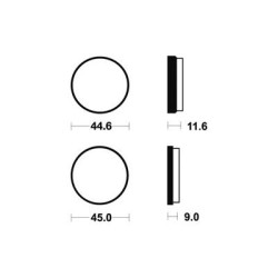 Plaquettes De Frein Ma117 Organique
