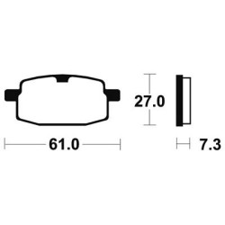 Plaquettes De Frein Ma23 Organique
