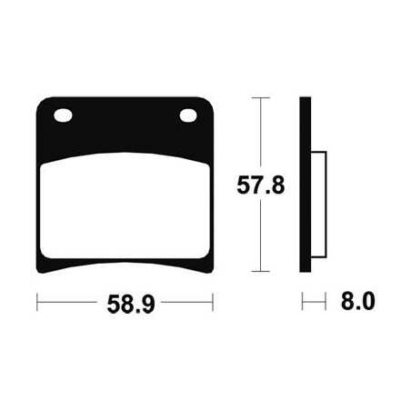 Plaquettes De Frein Mf120 Métal Fritté