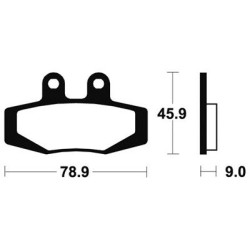Plaquettes De Frein Ma121 Organique