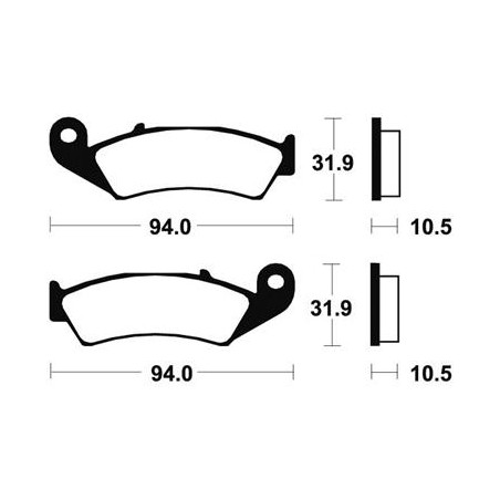 Plaquettes De Frein Ma123 Organique
