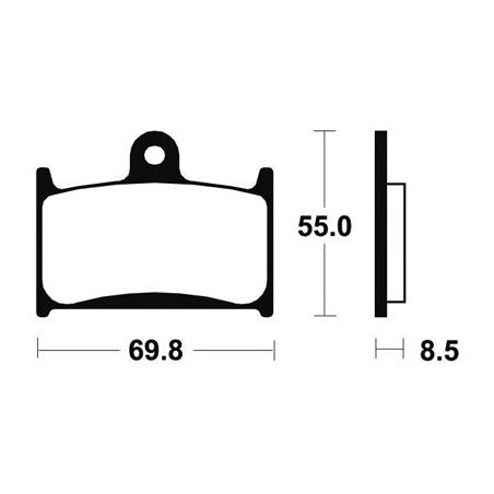 Plaquettes De Frein Mrr124 Métal Fritté