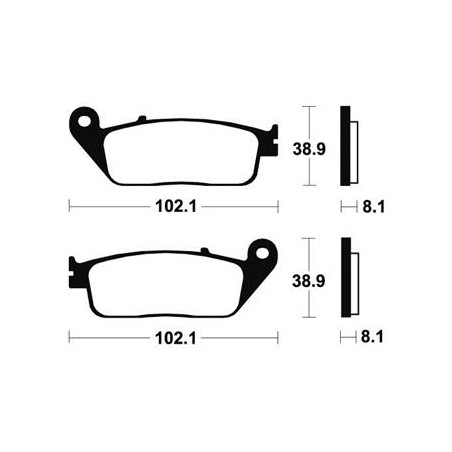 Plaquettes De Frein Mf127 Métal Fritté