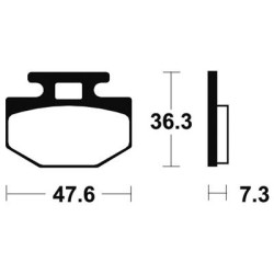 Plaquettes De Frein Ma128 Organique