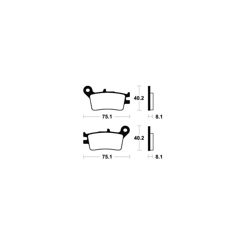 Plaquettes De Frein Mor129 Métal Fritté