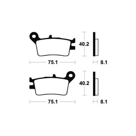 Plaquettes De Frein Mor129 Métal Fritté