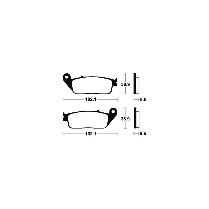 Plaquettes De Frein Mf130 Métal Fritté