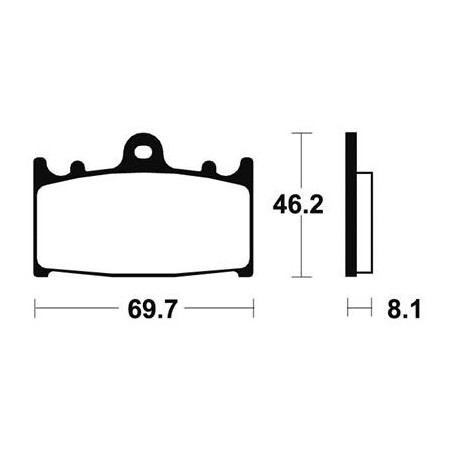 Plaquettes De Frein Mf131 Métal Fritté