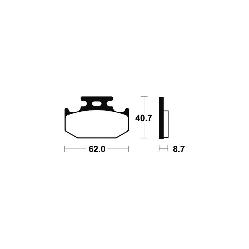 Plaquettes De Frein Mo132 Métal Fritté