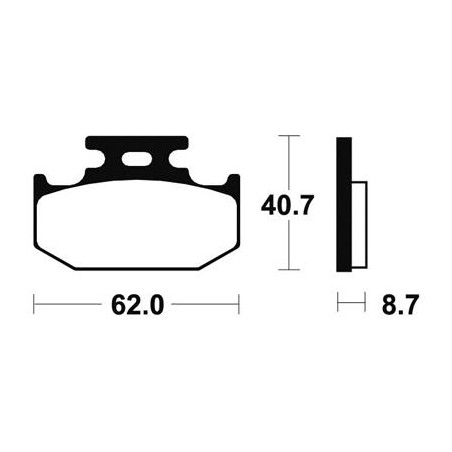 Plaquettes De Frein Mo132 Métal Fritté