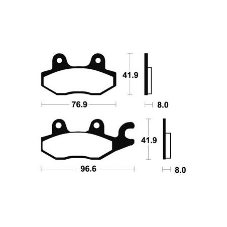 Plaquettes De Frein Mo138 Métal Fritté