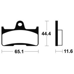 Plaquettes De Frein Mo299 Métal Fritté