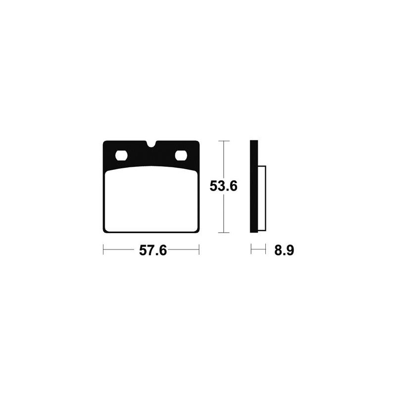 Plaquettes De Frein Mf140 Métal Fritté