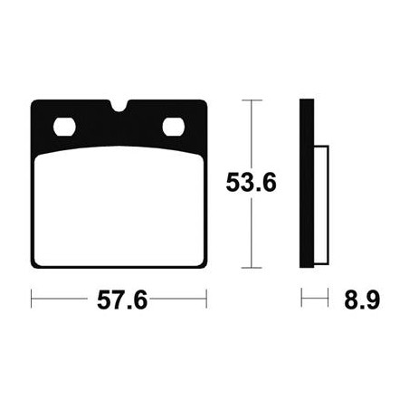 Plaquettes De Frein Mr140 Métal Fritté