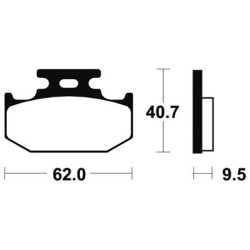 Plaquettes De Frein Ma148 Organique