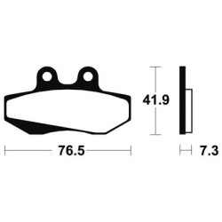 Plaquettes De Frein Ma152 Organique