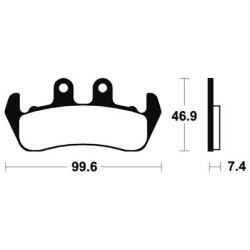 Plaquettes De Frein Ma153 Organique