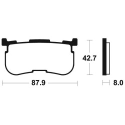 Plaquettes De Frein Mr423 Métal Fritté