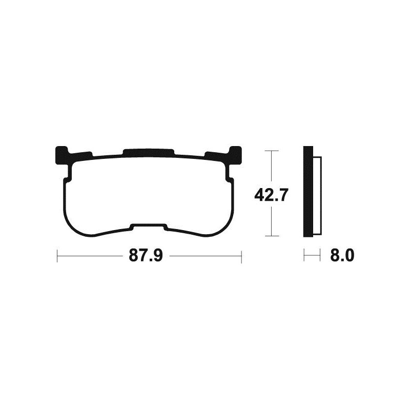 Plaquettes De Frein Mr420 Métal Fritté
