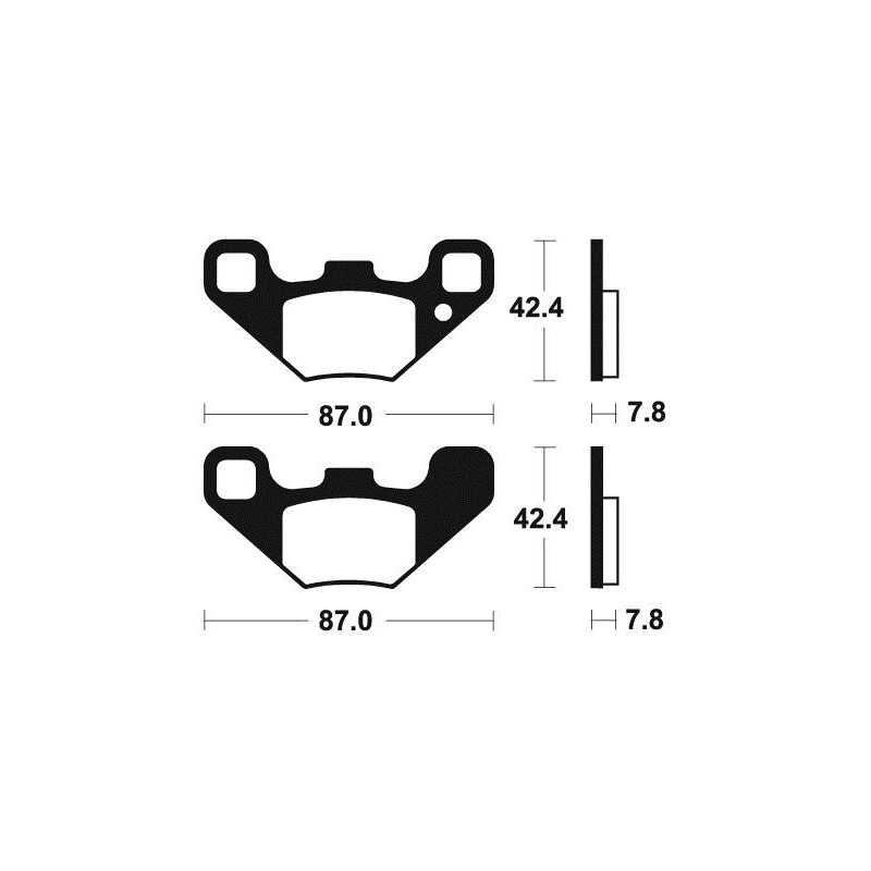 Plaquettes De Frein Mf422 Métal Fritté