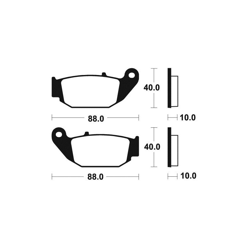 Plaquettes De Frein Mo415 Métal Fritté