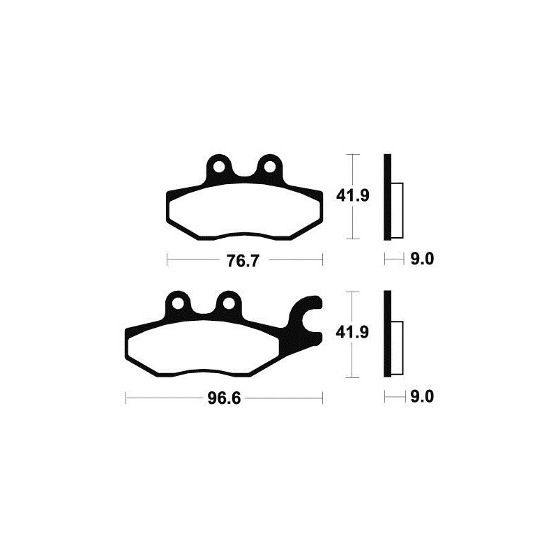 Plaquettes De Frein Mss318 Métal Fritté