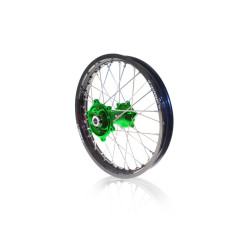 Roue Arrière Complète Art 19X1.85 Jante Noire/Moyeu Vert Kx250f Kawasaki