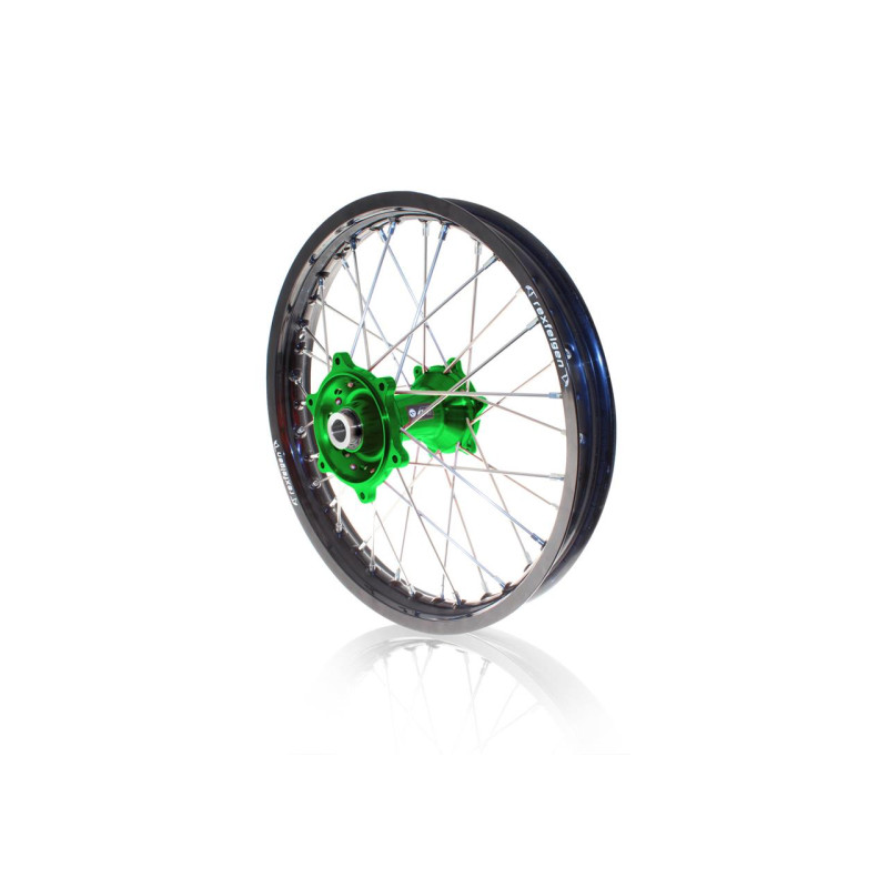 Roue Avant Complète Art 21X1.60 Jante Noire/Moyeu Vert Kx450F Kawasaki