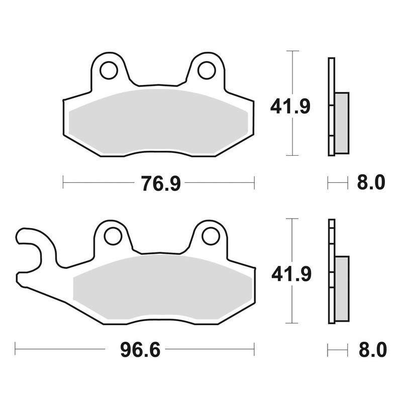 Plaquettes de frein BRAKING Off-Road métal fritté - 696CM44
