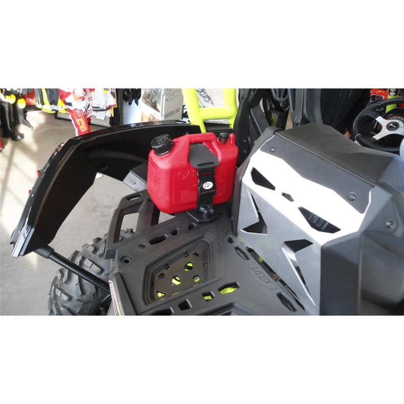 Bidon ART 5L rouge avec rack attache-rapide Maverick Can-Am