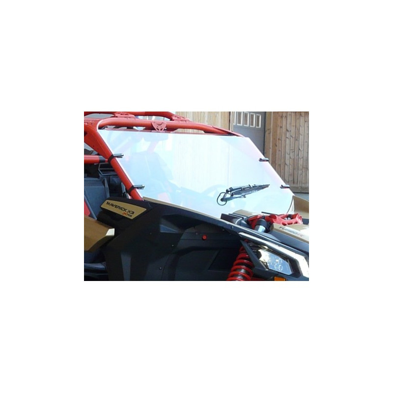 Pare Brise Polycarbonate Avec Essuie Glace 175° Maverick X3 XRS can-am fabrication française