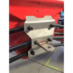 Plaque AV + AR renfort de tirant en INOX 4 mm Maverick X3