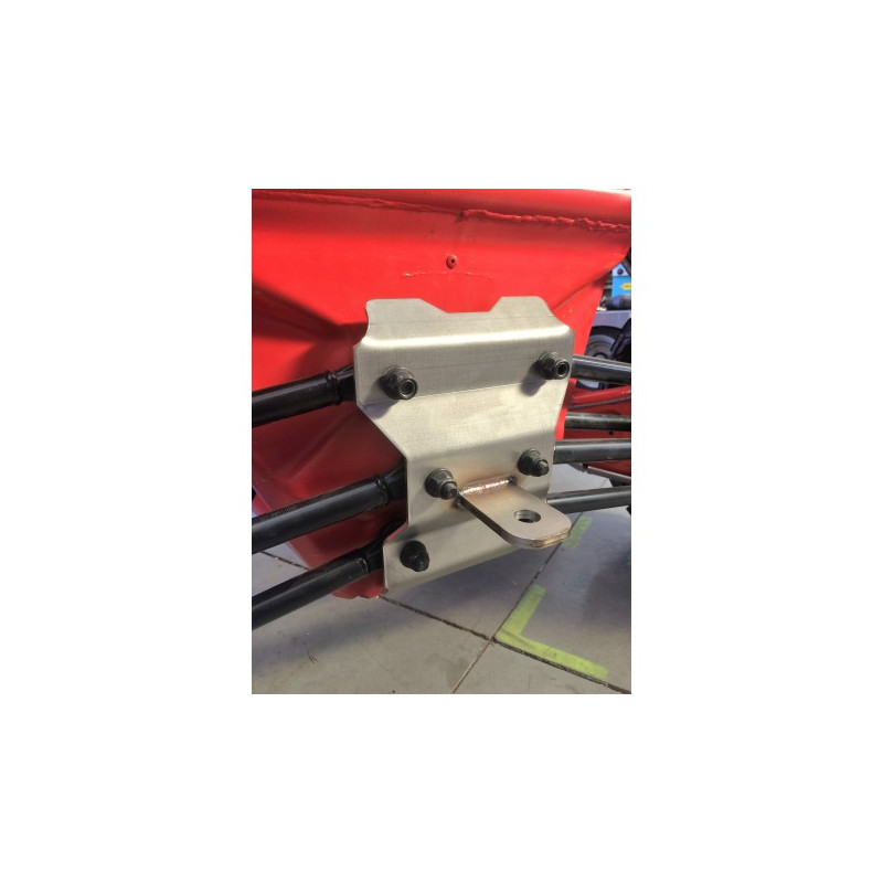 Plaque AV + AR renfort de tirant en INOX 4 mm Maverick X3