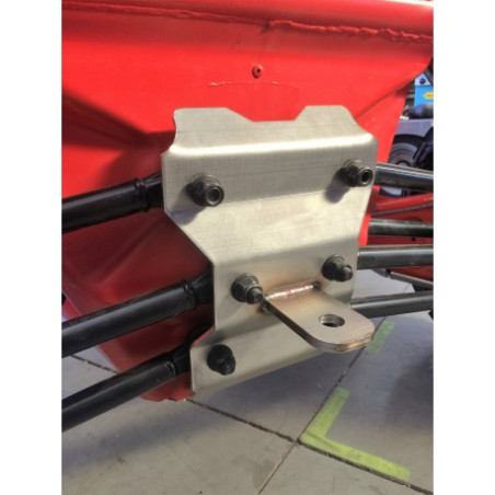 Plaque AV + AR renfort de tirant en INOX 4 mm Maverick X3