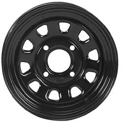 Jante Acier Noire 12x7 4x137 5+2 Quad SSV