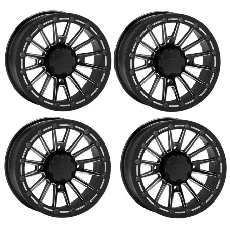 Lot de 4 Jantes Aluminium Beadlock Noire SD Series ITP 15x7 4x156 4+3 Port Offert