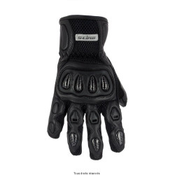 Gants Route été Noir Cuir S-Line Homologué Route