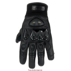 Gants Route été Noir Cuir Ventilé S-Line Homologué Route