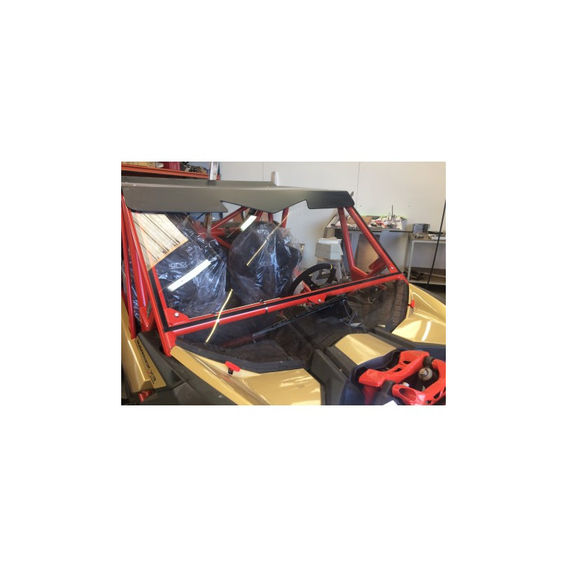 Pare Brise Polycarbonate Pour Arceau FFSA Avec Essuie Glace 175° Maverick X3 Can-am