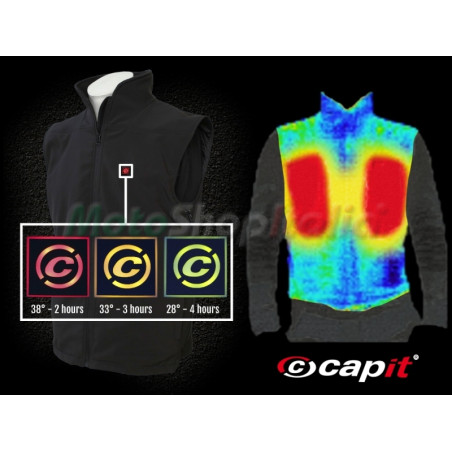 Gilet chauffant CAPIT WarmMe noir