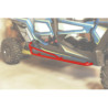 Protections Latérales Acier Rouge RZR 1000 4 Places Polaris