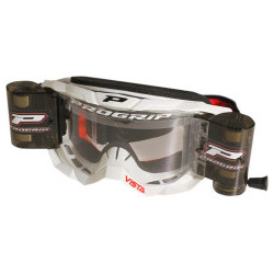 Masque Cross Progrip 3303 MX Vista America roll off blanc